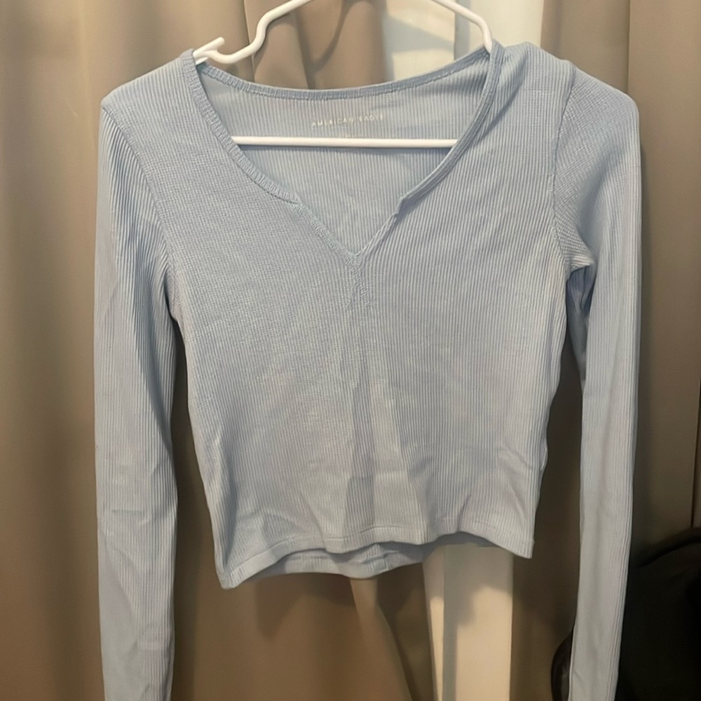 blue long sleeve